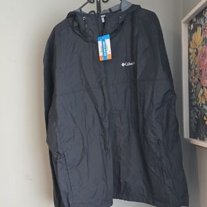 🆕️ Columbia Men's Windbreaker Jacket Black XXL NWT